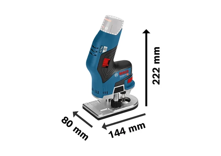 Akumulatorowa frezarka krawędziowa Bosch Professional GKF 12V-8 12 V 8 mm bez akumulatora (06016B0002) - Zdjęcie 4 Akumulatorowa frezarka krawędziowa Bosch Professional GKF 12V-8 12 V 8 mm bez akumulatora (06016B0002) - obraz 4