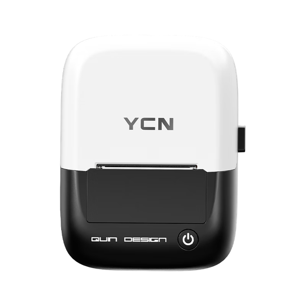 Термотрансферный портативный принтер этикеток для учета основных средств YCN E50Pro с разрешением 300 dpi, матовой серебристой лентой, многофункциональный, для одежды, сертификатов, инвентарных штрихкодов. - изображение 4