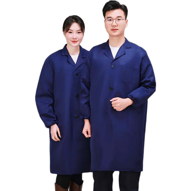 Рабочая защитная куртка Yuanmian с длинными рукавами, высококачественная, утепленная, прочная, пылезащитная, заводская униформа, настраиваемая, темно-синего цвета, один размер. - Фото 4 Рабочая защитная куртка Yuanmian с длинными рукавами, высококачественная, утепленная, прочная, пылезащитная, заводская униформа, настраиваемая, темно-синего цвета, один размер. - изображение 4