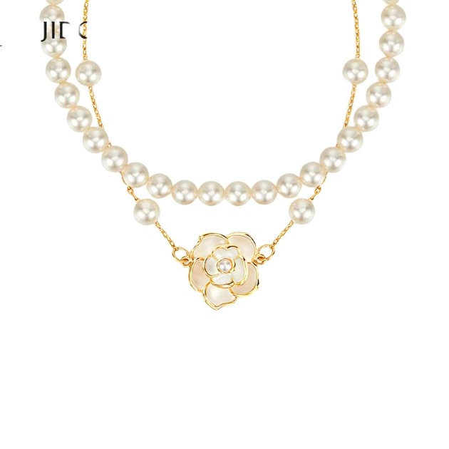 Элегантный модный женский браслет AJIDOU с камелиями и жемчугом, многослойный, ювелирный подарок на Женский день, День святого Валентина или в качестве новогоднего подарка для девушки. - Фото 3 Элегантный модный женский браслет AJIDOU с камелиями и жемчугом, многослойный, ювелирный подарок на Женский день, День святого Валентина или в качестве новогоднего подарка для девушки. - изображение 3