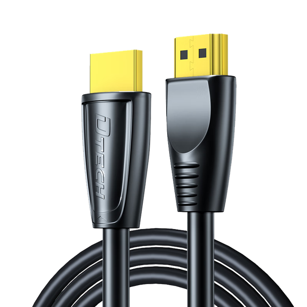 Кабель HDMI DTECH версии 2.0, цифровой видеокабель высокой четкости 4K60 Гц, подходит для подключения ноутбуков, телеприставок к телевизорам и проекторам, для инженерных работ, 5 метров DT-H006 - зображення 4