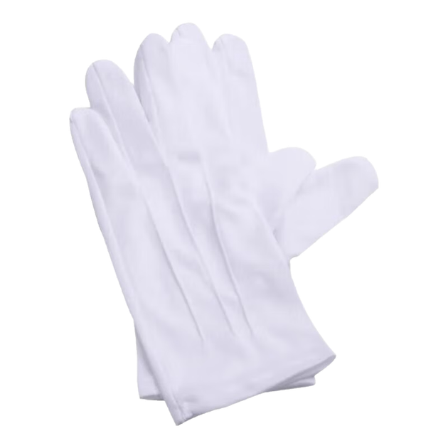 Рукавички Minggu Etiquette White, з трьома пряжками, для службового використання, для парадів та безпеки, 10 пар, CW995397 - Фото 4 Рукавички Minggu Etiquette White, з трьома пряжками, для службового використання, для парадів та безпеки, 10 пар, CW995397 - изображение 4