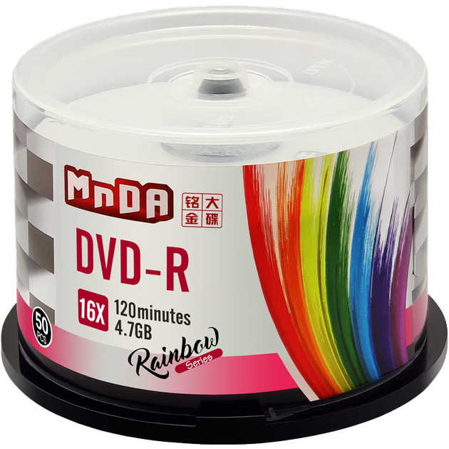 MNDA DVD-R 16x швидкість, архівний клас, диски/записувані диски, 50 штук у бочці, чисті диски - изображение 4