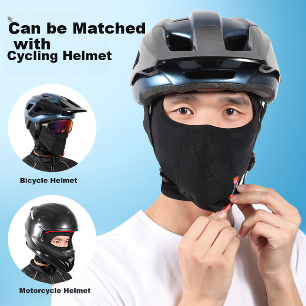 Балаклава WestBiking Ice Silk для защиты от солнца, серая [без отверстий] - изображение 7