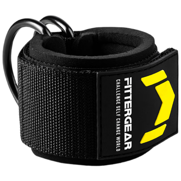 FITTER GEAR Фитнес-платформа с фиксаторами лодыжек, канатом для ягодичных мышц, вспомогательным эспандером для тренировки мышц ног при ударах ногой назад - изображение 4