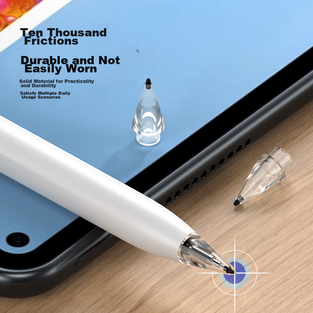 ESCASE Совместимый с Huawei M-pencil 2 наконечник для стилуса, сменный металлический наконечник для стилуса Matepad второго поколения, оригинальный для планшетов 11 дюймов первого поколения, комплект из двух металлических аксессуаров. - изображение 6