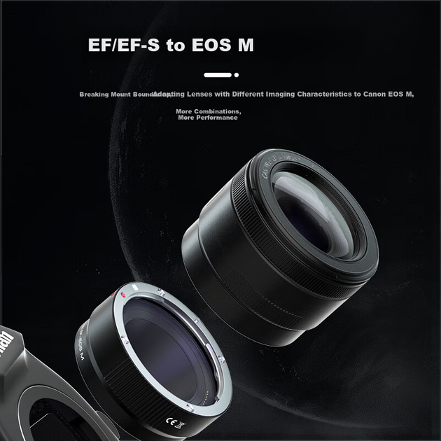 Адаптерное кольцо Jinling Shengbao EF-EOSM для камер Canon M6 M5 M50 M50II M100 EF/EFS (маленький объектив) для беззеркальных камер EFM с байонетом M и автофокусировкой. - изображение 5