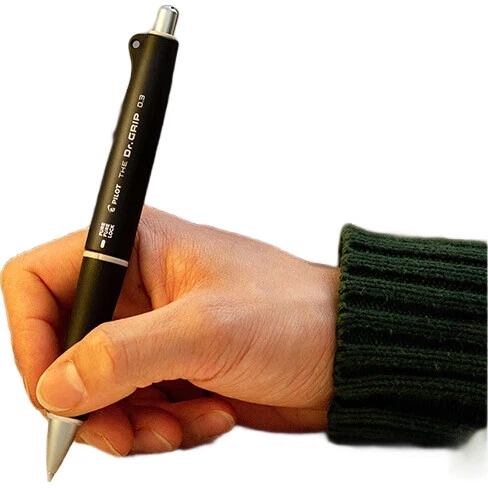 Автоматический карандаш PILOT Dr.Grip Classic Grip Series для учеников начальной школы и детей, канцелярские принадлежности для коррекции осанки, ограниченная серия HDGC-13 0.3, черный. - изображение 2