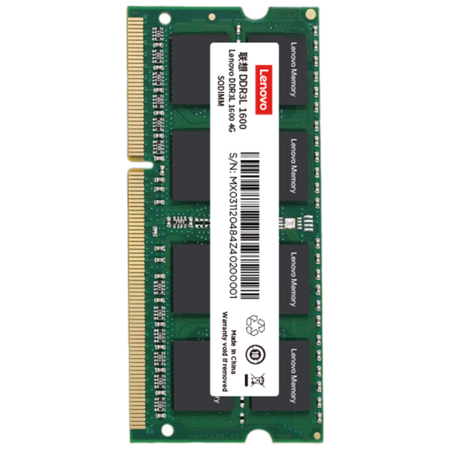 Оперативная память Lenovo SODIMM DDR3L-1600 4096MB PC3L-12800, для ноутбука - Фото 1 Оперативная память Lenovo SODIMM DDR3L-1600 4096MB PC3L-12800, для ноутбука - изображение 1
