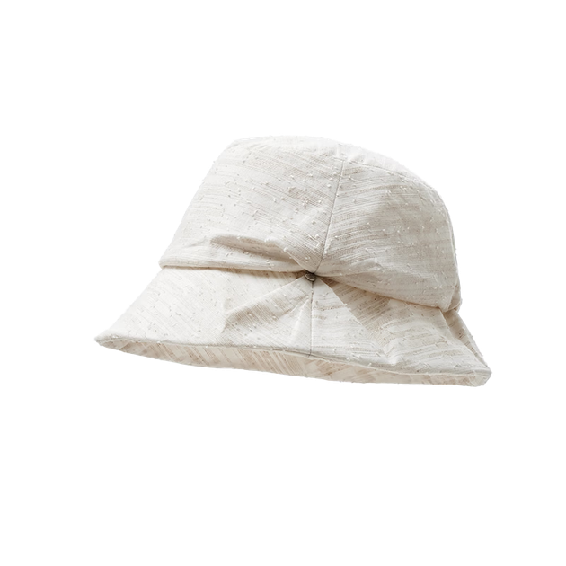 Легкий, повітропроникний, сонцезахисний капелюх Lagur 30 Linen 70 Cotton "Forest Dawn", з пом'ятими краями, жіночий, білий - зображення 4