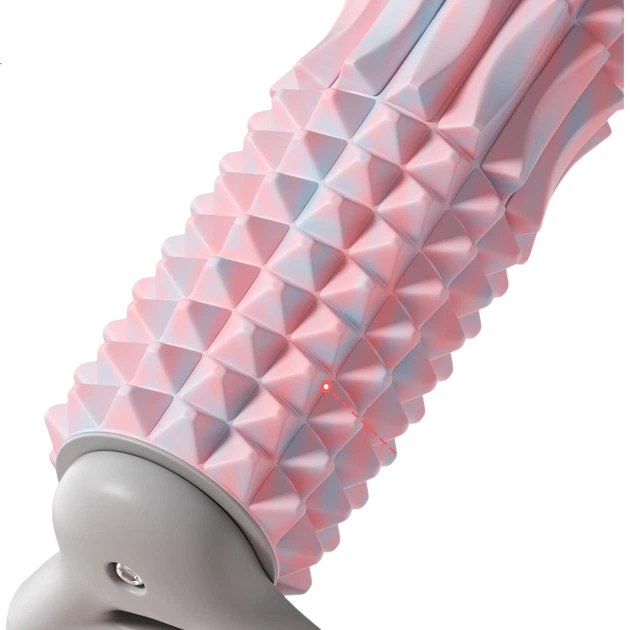 Массажный ролик Yottoy Bracket Foam Roller Stick Fixed Wolf Tooth Professional Massage Roller Fitness Tool Yoga Column Camouflage Pink - изображение 3
