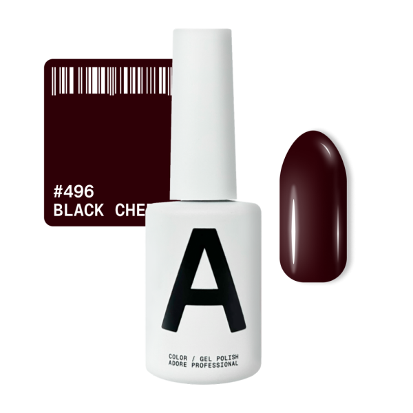 Гель-лак Adore Professional 496 Black Cherry холодний вишнево-бордовий 12 мл - Фото 1 Гель-лак Adore Professional 496 Black Cherry холодний вишнево-бордовий 12 мл - зображення 1
