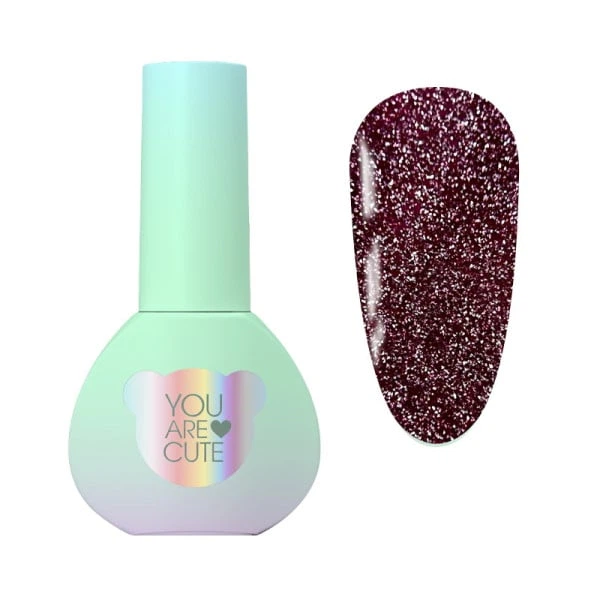Гель-лак You Are Cute Color Gel 143 світловідбивний сливовий 5 мл - Фото 1 Гель-лак You Are Cute Color Gel 143 світловідбивний сливовий 5 мл - зображення 1
