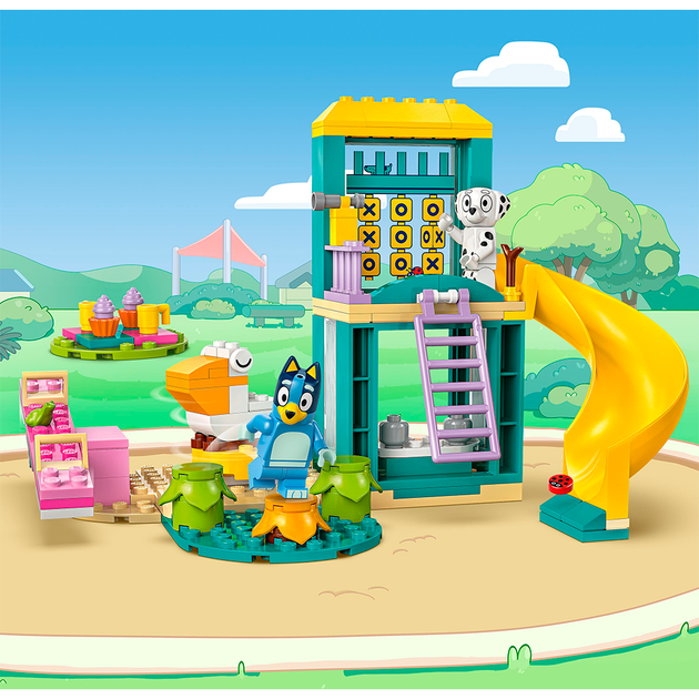Конструктор LEGO Bluey Веселощі з Блуї та Хлоєю на ігровому майданчику 104 деталі (11201) - зображення 7
