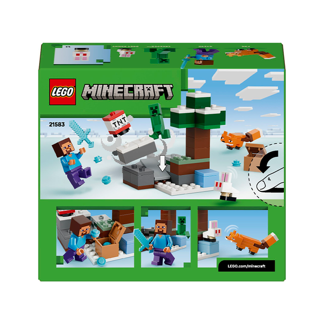 Конструктор LEGO Minecraft Пригоди Стіва в тайзі 79 деталей (21583) - зображення 2