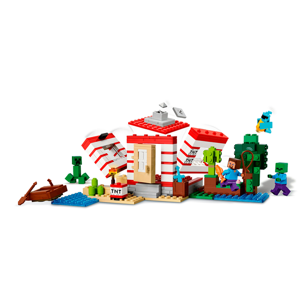 Конструктор LEGO Minecraft Дом TNT в джунглях 287 деталей (21275) - изображение 4
