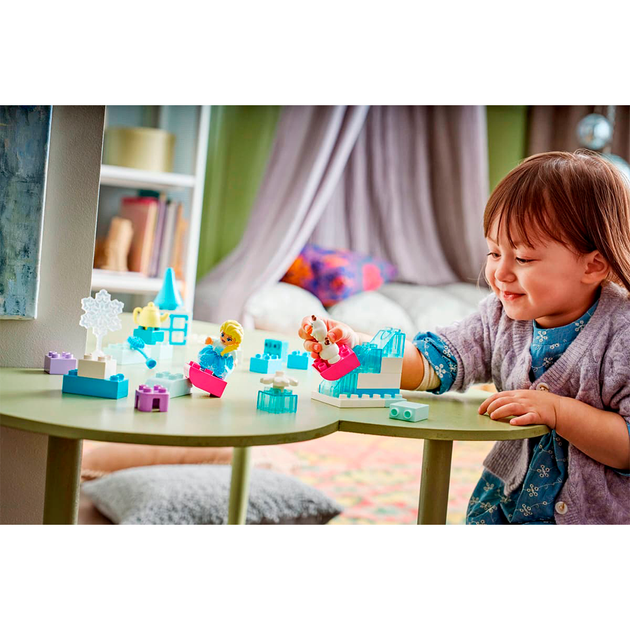 Конструктор LEGO DUPLO Disney Коробка для творческого конструирования «Ледяное сердце» с Эльзой и Олафом 37 деталей (10462) - изображение 7