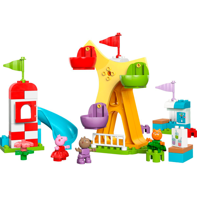 Конструктор LEGO DUPLO Peppa Pig Ярмарка развлечений 53 детали (10453) - изображение 3