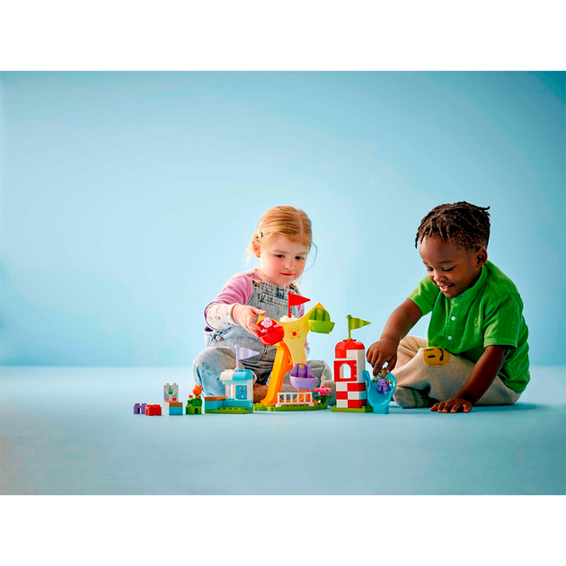 Конструктор LEGO DUPLO Peppa Pig Ярмарка развлечений 53 детали (10453) - изображение 4