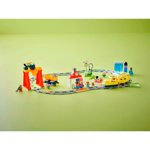 Конструктор LEGO DUPLO Town Большой интерактивный общественный поезд 103 детали (10428) - изображение 7