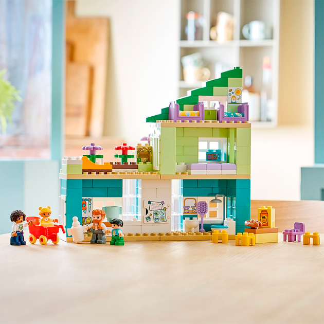 Конструктор LEGO DUPLO Town 3-в-1 Современный семейный дом с фигурками 166 деталей (10470) - изображение 8