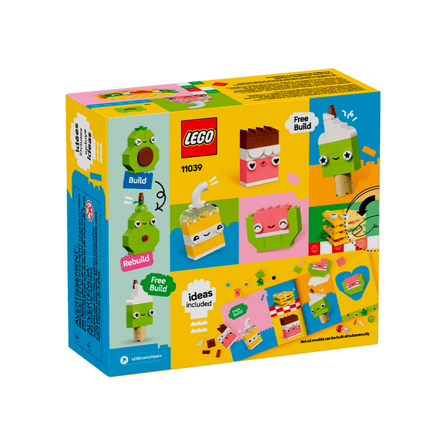 Конструктор LEGO Classic Творчі друзі з їжею 150 деталей (11039) - Фото 2 Конструктор LEGO Classic Творчі друзі з їжею 150 деталей (11039) - зображення 2