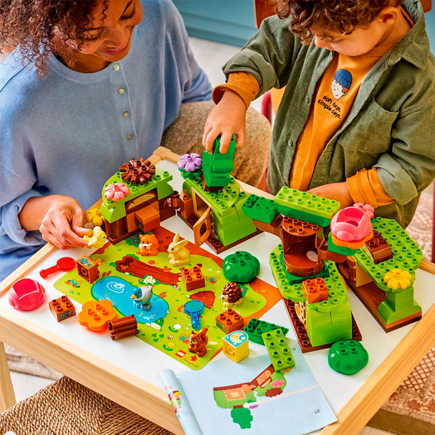 Конструктор LEGO DUPLO Town Ліс відкриттів із дикими тваринами 131 деталь (10480) - зображення 8