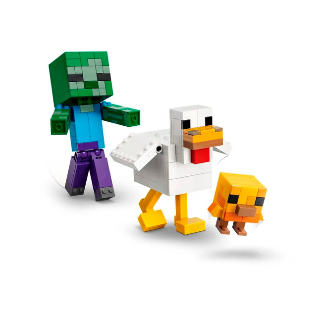 Конструктор LEGO Minecraft Курячий Жокей 344 деталі (21582) - зображення 3