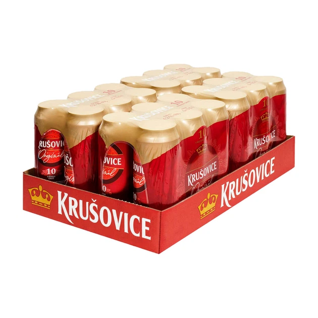 Пиво Krušovice Originál, 4,2% (24 жб по 0,5л, Чехія). Завод Heineken Česko. - Фото 2 Пиво Krušovice Originál, 4,2% (24 жб по 0,5л, Чехія). Завод Heineken Česko. - зображення 2
