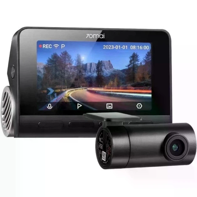 Автомобільний відеореєстратор Xiaomi 70mai HDR Dash Cam 4K A800SE Set + RC22 Rear Camera / Global / Black - изображение 2