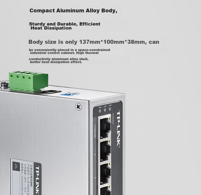 Коммутатор TP-LINK TL-SF1008 промышленный на 8 портов для сетей видеонаблюдения - Фото 14 Коммутатор TP-LINK TL-SF1008 промышленный на 8 портов для сетей видеонаблюдения - изображение 14