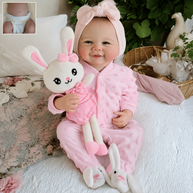 Кукла Реборн 43 см виниловая, реалистичный пупс Doll Reborn К0100807 - Фото 6 Кукла Реборн 43 см виниловая, реалистичный пупс Doll Reborn К0100807 - изображение 6
