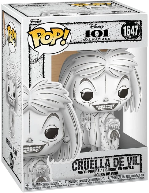 Фігурка Funko POP! Disney: Sketched – Cruella De Vil №1527 9 см (86421) - Фото 1 Фігурка Funko POP! Disney: Sketched – Cruella De Vil №1527 9 см (86421) - зображення 1