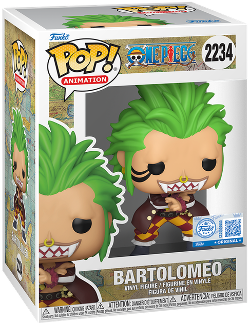 Фигурка Funko POP! Animation: One Piece — BARTOLOMEO (Бартоломео) #2234 - Фото 1 Фигурка Funko POP! Animation: One Piece — BARTOLOMEO (Бартоломео) #2234 - изображение 1