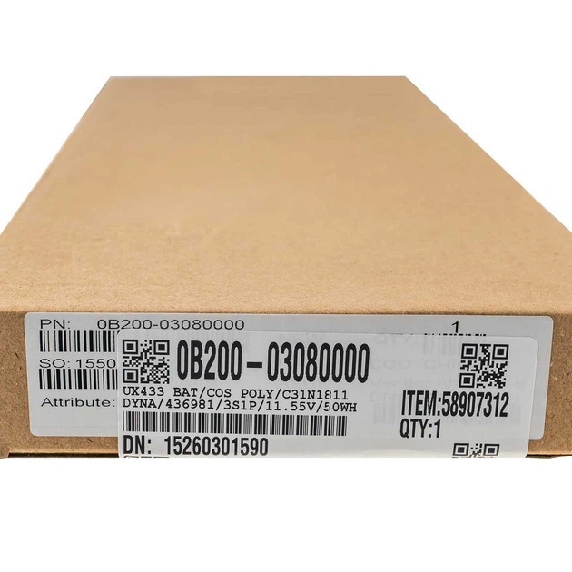 Аккумуляторная батарея для ноутбука Asus UX433FA (C31N1811) ( 190164 ) - Фото 4 Аккумуляторная батарея для ноутбука Asus UX433FA (C31N1811) ( 190164 ) - изображение 4