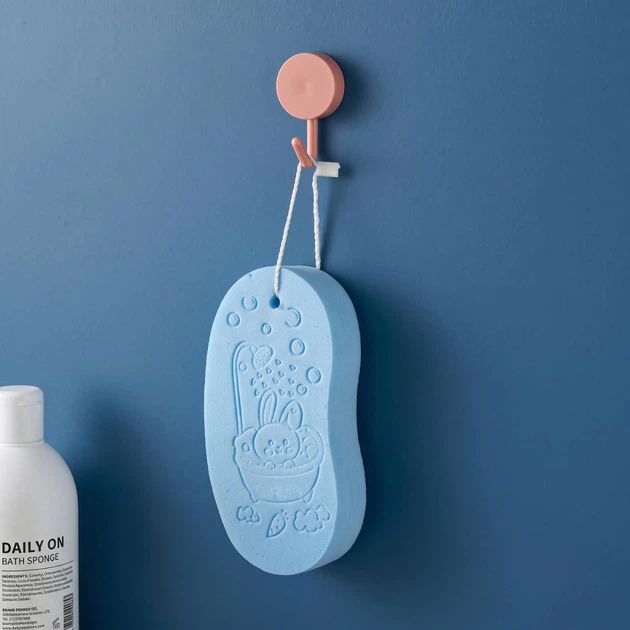 Скраб-губка для тела BodySponge, голубая, 2 штуки - изображение 7
