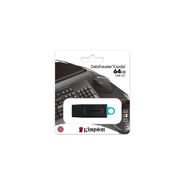 USB-флеш 64Gb Kingston DataTraveler Exodia USB3.2 - зображення 5