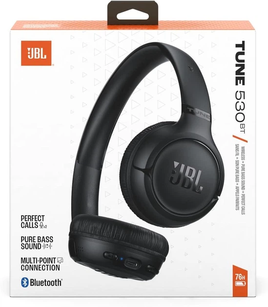 Бездротові накладні навушники JBL Tune 530BT Black (JBLT530BTBLKEU) - Фото 6 Бездротові накладні навушники JBL Tune 530BT Black (JBLT530BTBLKEU) - зображення 6