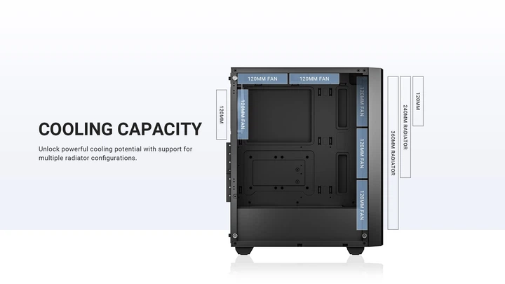 Корпус ID-Cooling Ware 310 ARGB Black - зображення 17