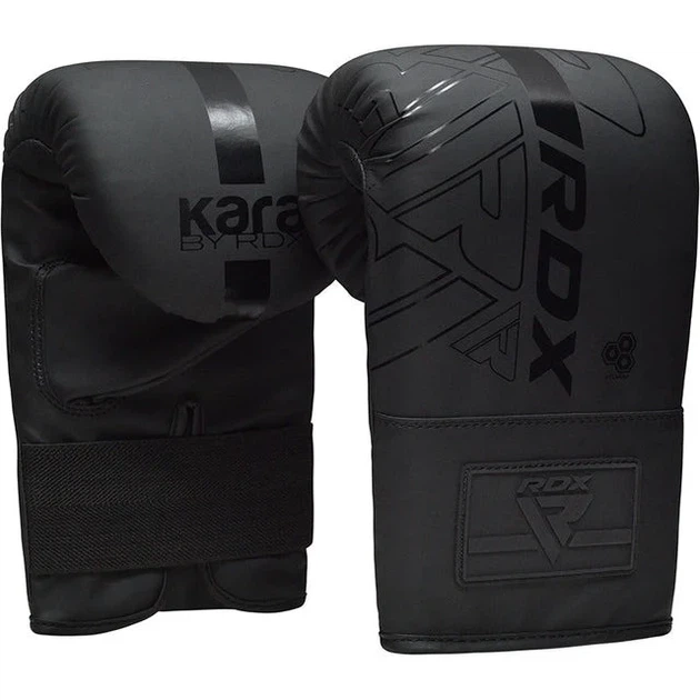Снарядні рукавиці RDX шкіра 6 oz L чорні - зображення 2
