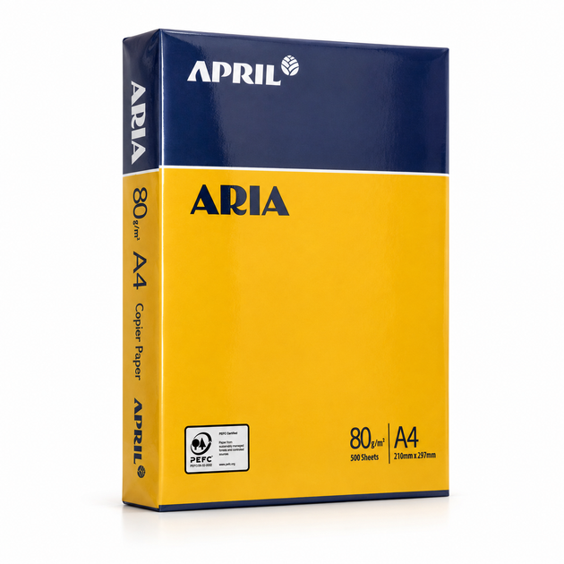 Папір офісний APRIL ARIA A4 80 г/м2, 500 аркушів, білий - зображення 2