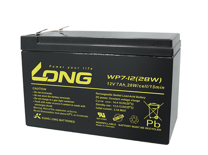 Акумуляторна батарея Kung Long WP 7-12 (28W) - Фото 1 Акумуляторна батарея Kung Long WP 7-12 (28W) - зображення 1