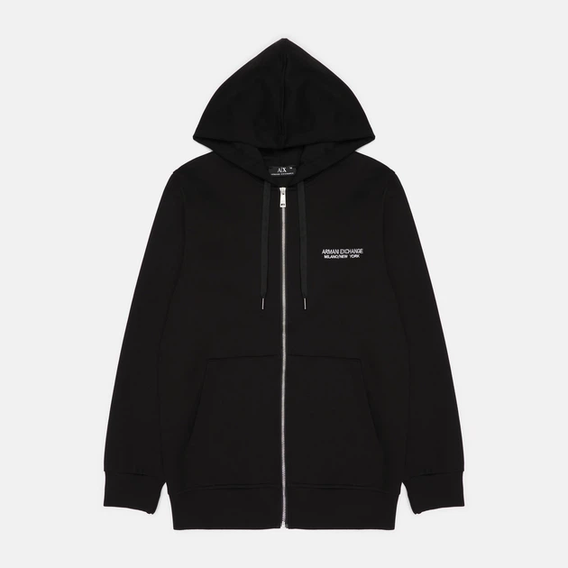 Мужская Кофта Зип-Худи Armani Exchange Zip Hoodie Черный 2026 S - Фото 1 Мужская Кофта Зип-Худи Armani Exchange Zip Hoodie Черный 2026 S - изображение 1