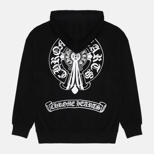 Мужская Кофта Зип-Худи Chrome Hearts Zip-Hoodie Черный 2026 М - Фото 2 Мужская Кофта Зип-Худи Chrome Hearts Zip-Hoodie Черный 2026 М - изображение 2