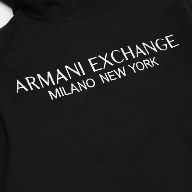 Мужская Кофта Зип-Худи Armani Exchange Zip Hoodie Черный 2026 М - Фото 4 Мужская Кофта Зип-Худи Armani Exchange Zip Hoodie Черный 2026 М - изображение 4