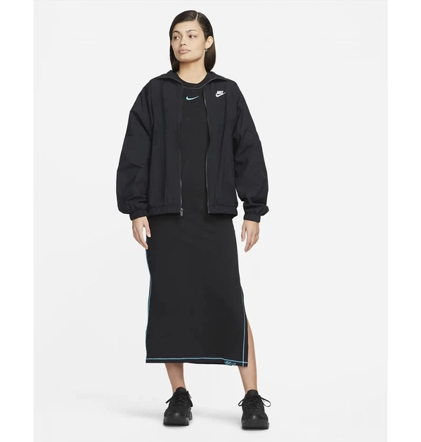 Ветровка женская Nike Nsw Essntl Wr Wvn Jkt XS Черный DM6185-010 - Фото 7 Ветровка женская Nike Nsw Essntl Wr Wvn Jkt XS Черный DM6185-010 - изображение 7