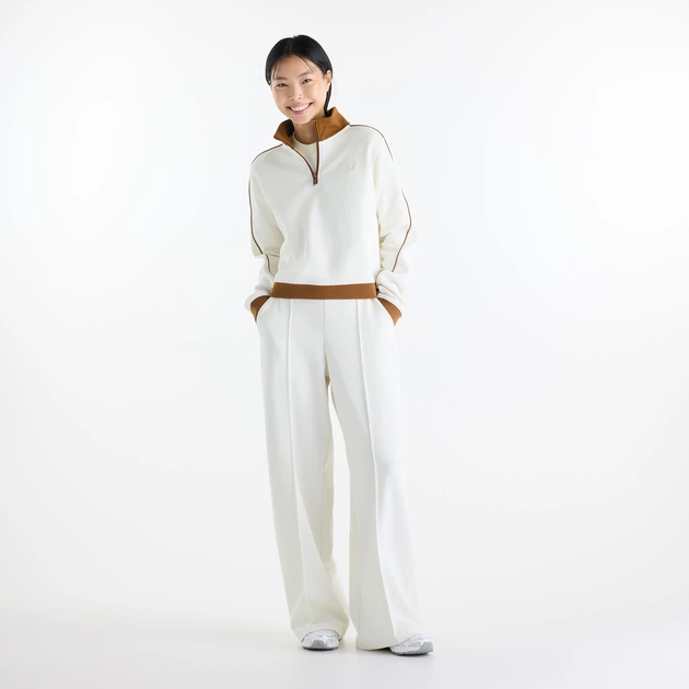 Жіноча бежева спортивна кофта Sport Legacy Pique 1/4 New Balance Zip 34 (XS) (WT62T5OMAGA) - Фото 4 Жіноча бежева спортивна кофта Sport Legacy Pique 1/4 New Balance Zip 34 (XS) (WT62T5OMAGA) - зображення 4