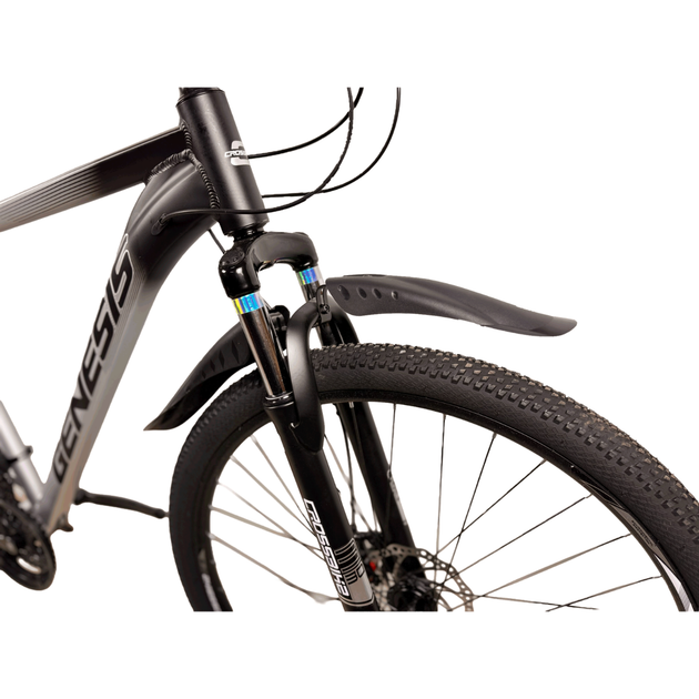 Велосипед CrossBike 29" Genesis 2026 Рама 21" black-grey - изображение 5