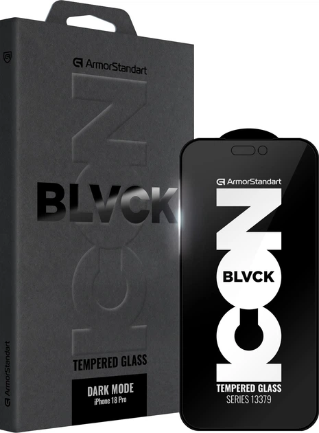 Защитное стекло для смартфона Apple iPhone 18 Pro ArmorStandart Dark Mode BI Black (ARM92163) - Фото 1 Защитное стекло для смартфона Apple iPhone 18 Pro ArmorStandart Dark Mode BI Black (ARM92163) - изображение 1