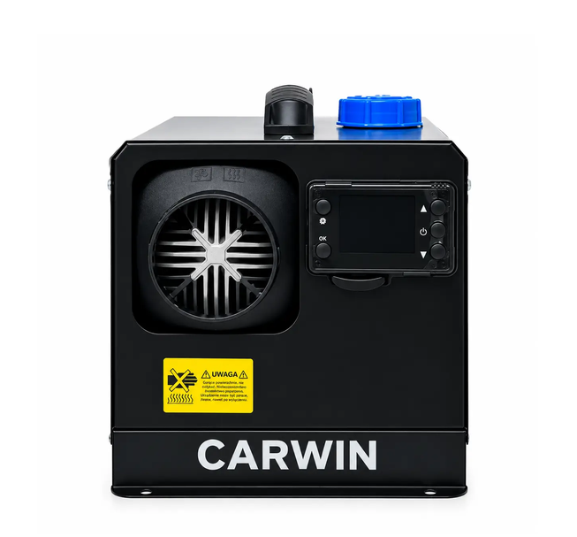 Автономный дизельный обогреватель CARWIN 12 кВт воздушный обогреватель 12 24 В автономка для авто 20–50 м2 дизельная печь с пультом ДУ 0,11–0,35 л ч переносной отопитель для гаража мастерской склада помещений - изображение 6